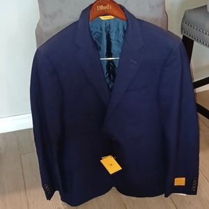 Hickey Freeman 100% Wool - Lightweight Navy Sport Jacket SZ 40L NWT $995